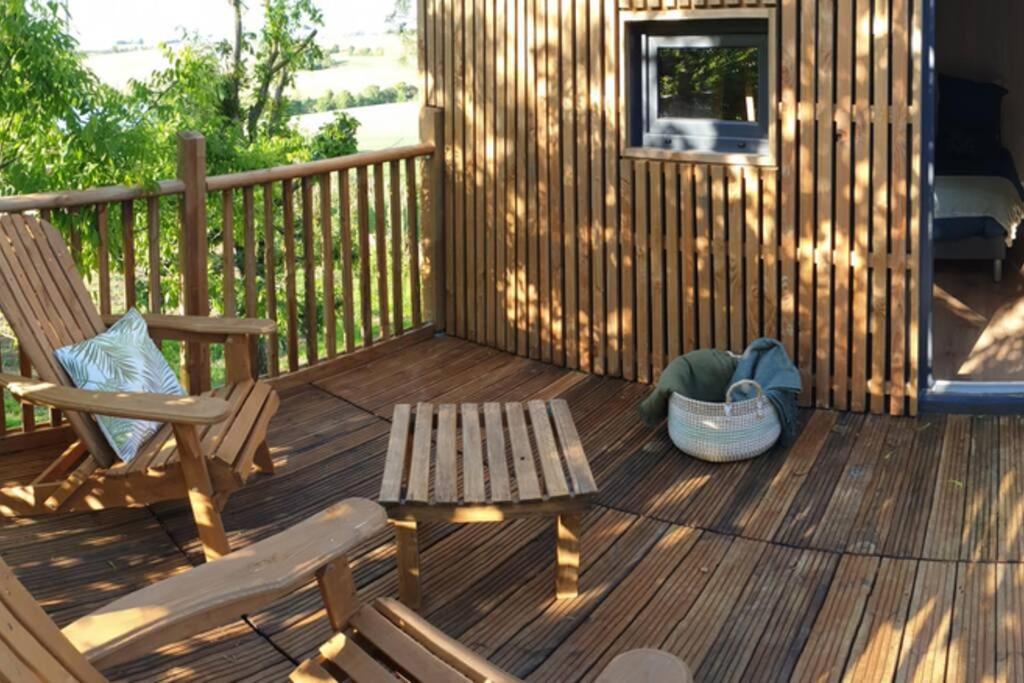 Aurade Chalet De Charme Avec Piscine 빌라 외부 사진